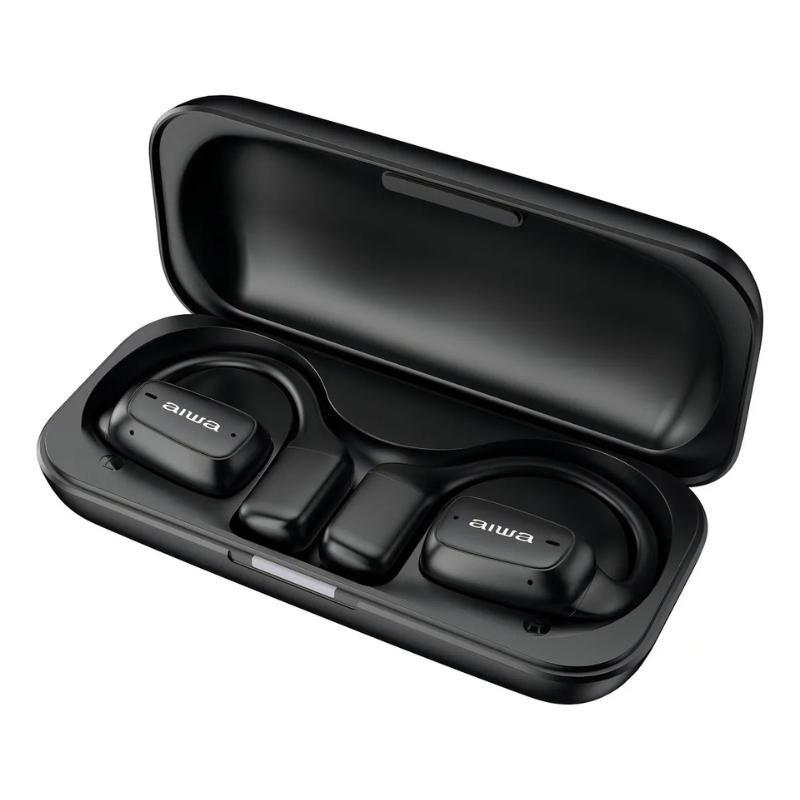 Fone de Ouvido Bluetooth Esportivo Sem Fio Aiwa AW-AK56 Cor Preto